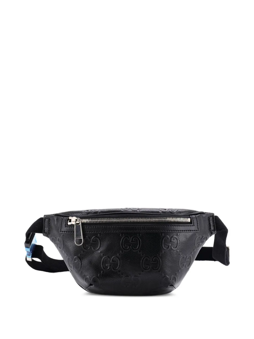 Gucci Pre-Owned Marsupio GG goffrato in pelle traforata - Nero