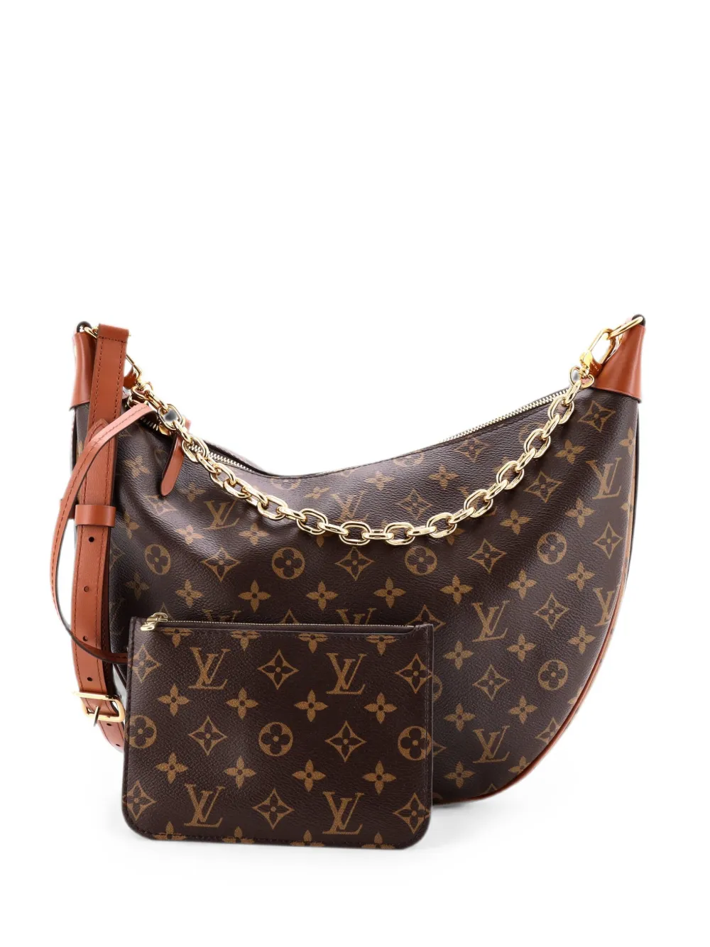 Louis Vuitton Pre-Owned Loop Reverse Monogram Canvas-Tasche - Braun