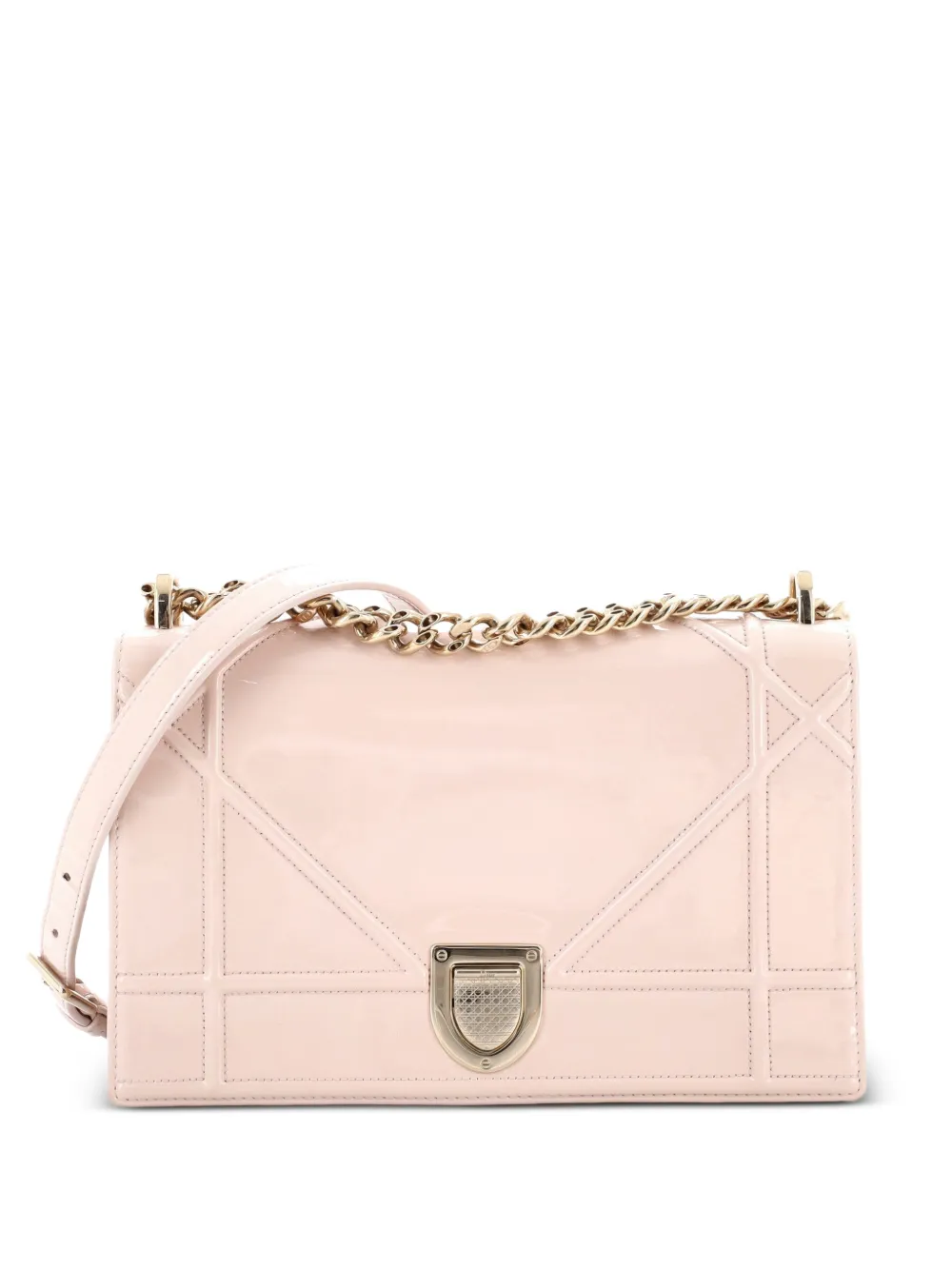 Christian Dior Pre-Owned Borsa a spalla Diorama media lucida con battente - Toni neutri