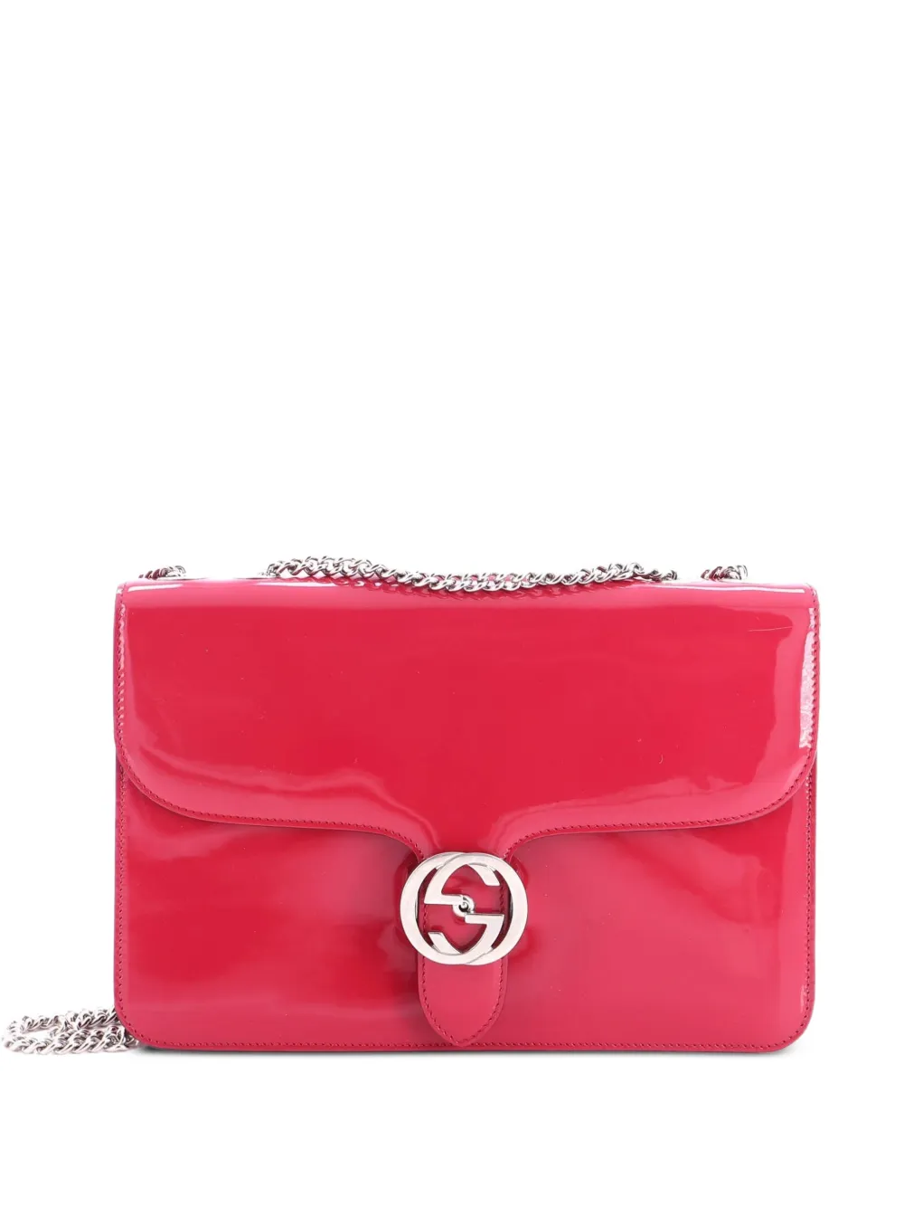 Gucci Pre-Owned Borsa a spalla Interlocking media lucida - Rosa