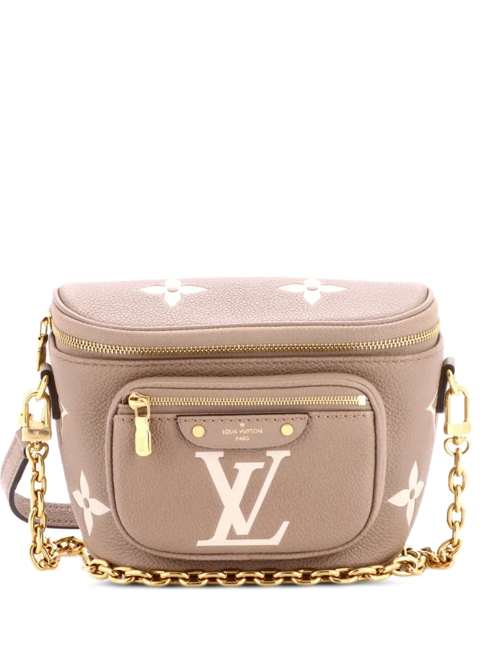 Louis Vuitton Pre-Owned Marsupio Bum Bag bicolore mini in pelle Empreinte Monogram Giant - Toni neutri