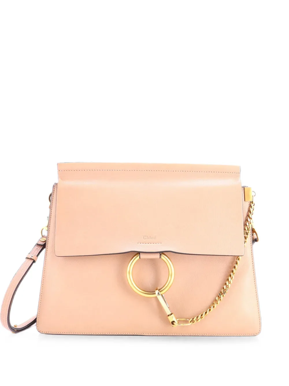 Chloé Pre-Owned Borsa a spalla Faye media in pelle - Toni neutri