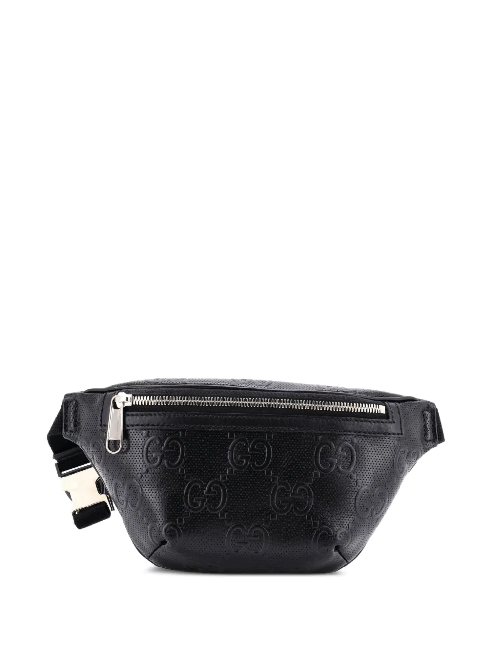 Gucci Pre-Owned GG Embossed Perforated Leather Small belt bag - Black
