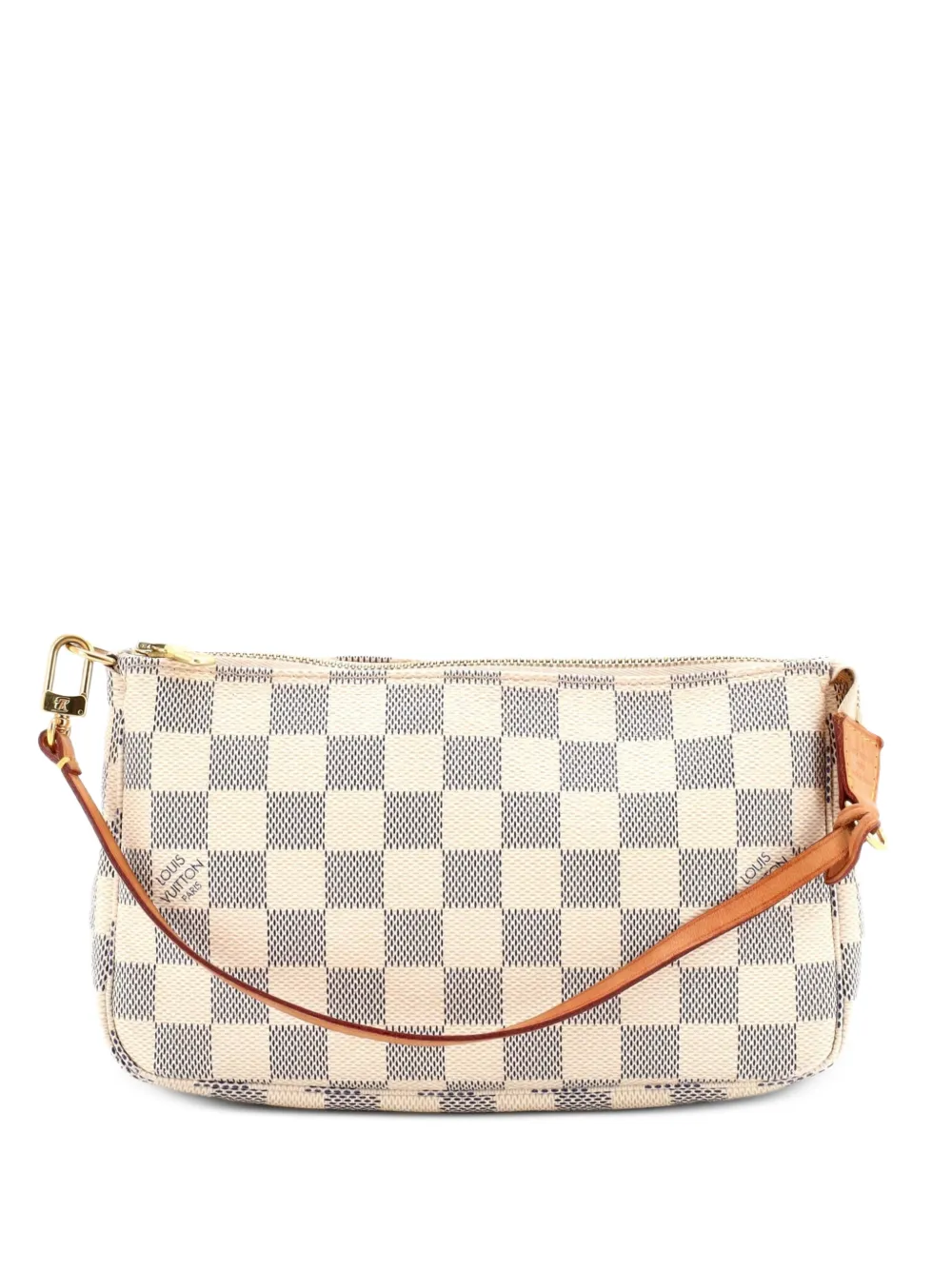 Louis Vuitton Pre-Owned Clutch Pochette Accessoires in tela Damier - Bianco