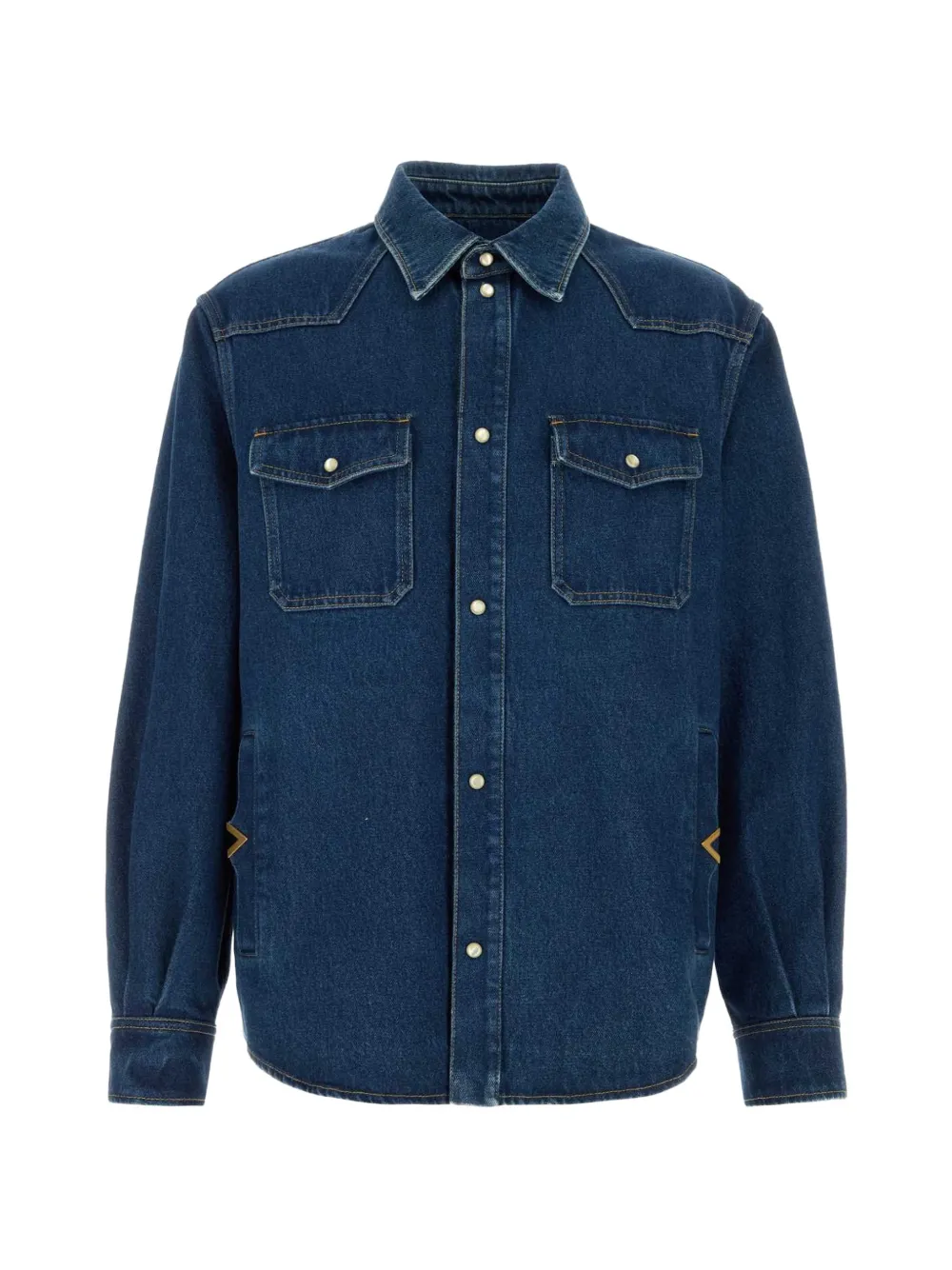 Valentino Garavani VGold denim shirt - Blue