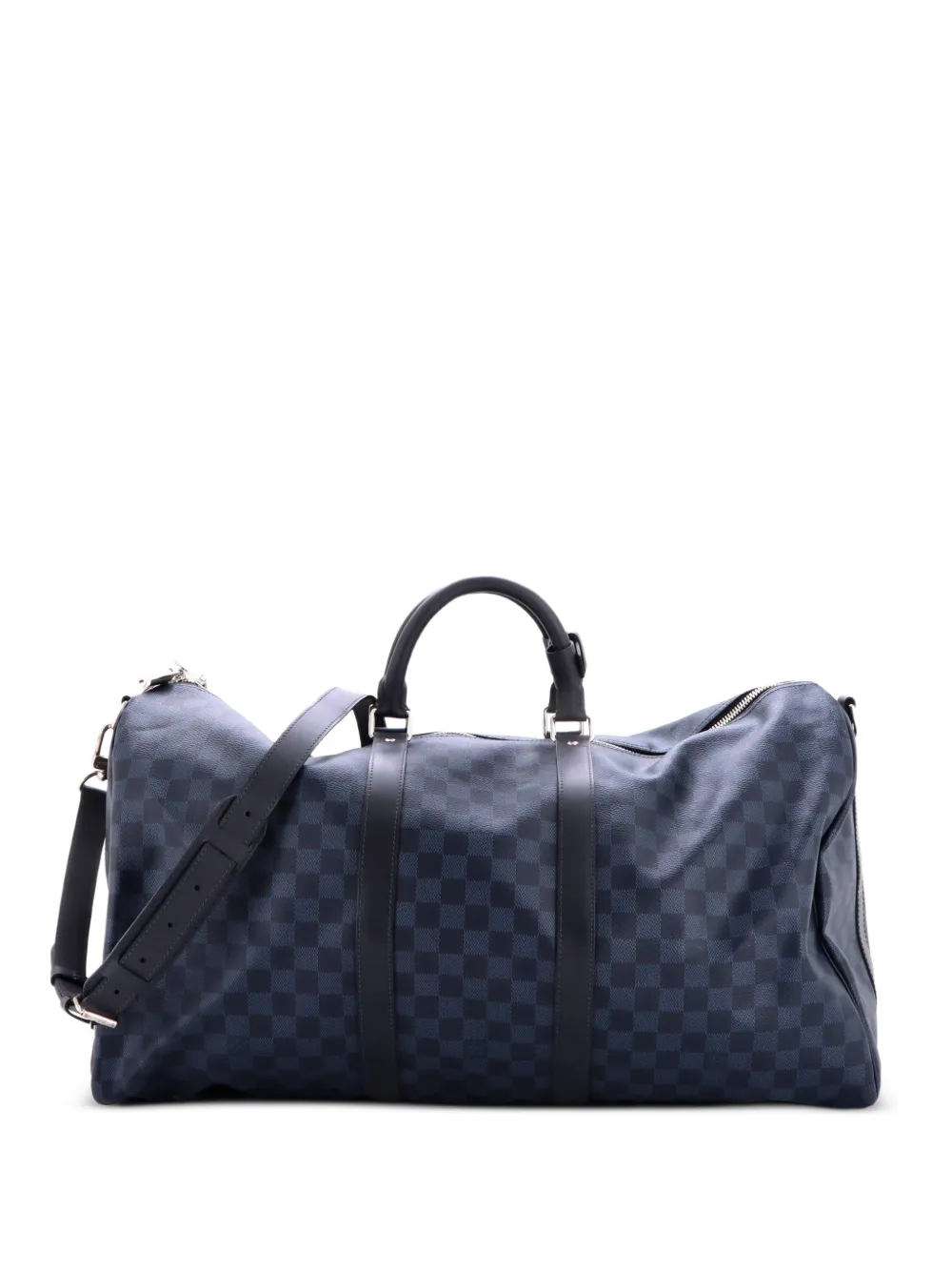 Louis Vuitton Pre-Owned Borsa da viaggio Keepall Bandouliere Bag Damier Cobalt 55 - Blu