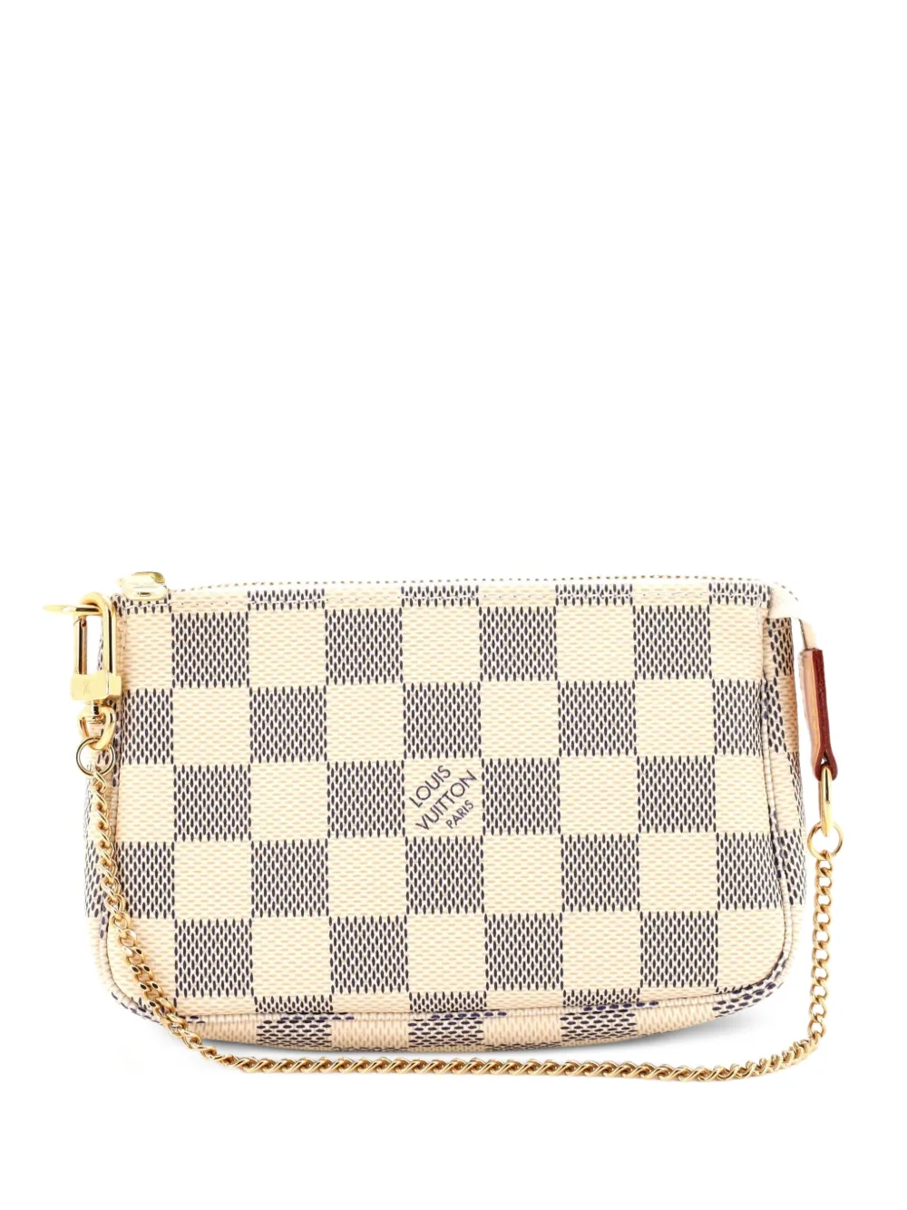 Louis Vuitton Pre-Owned Clutch Pochette Accessoires mini in tela Damier - Bianco