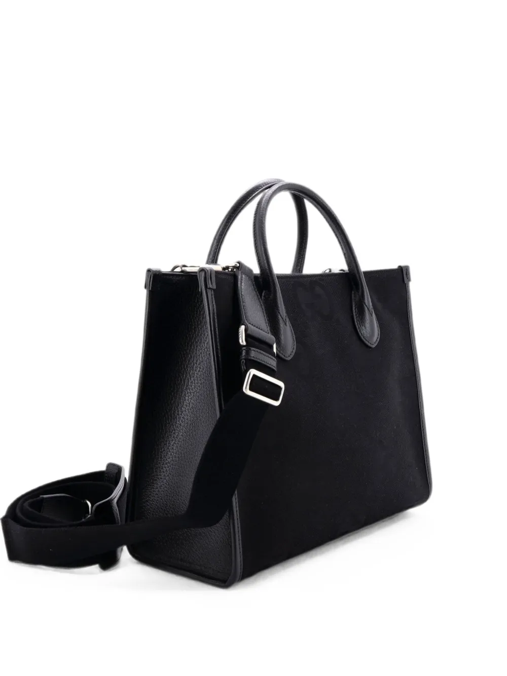 Gucci Pre-Owned Kleiner wandelbarer Jumbo GG Tote Bag aus Canvas - Schwarz