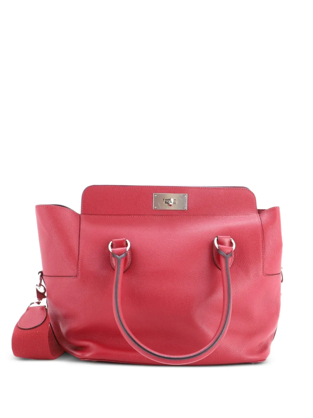 Hermès Pre-Owned Toolbox Bag Evercolor Satchel 26cm - Rot