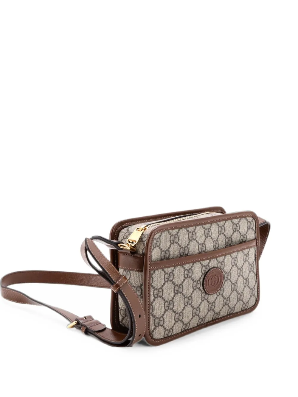Gucci Pre-Owned Borsa a tracolla GG mini in tela cerata - Marrone