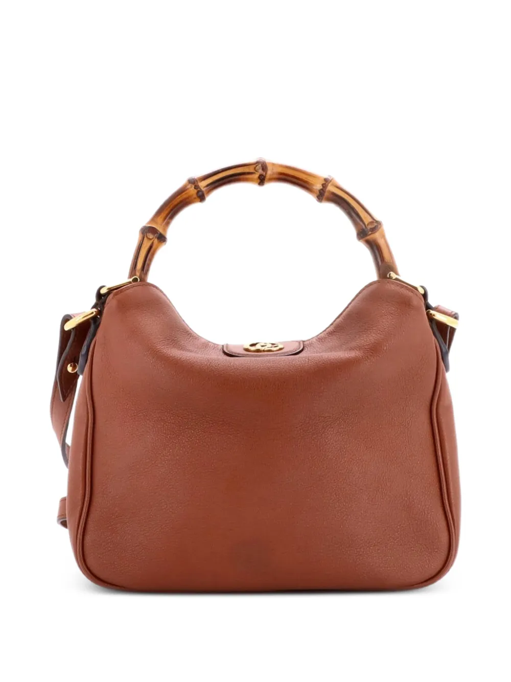 Gucci Pre-Owned Diana NM Bamboo Shoulder Bag Leather Small tote bag - Brown