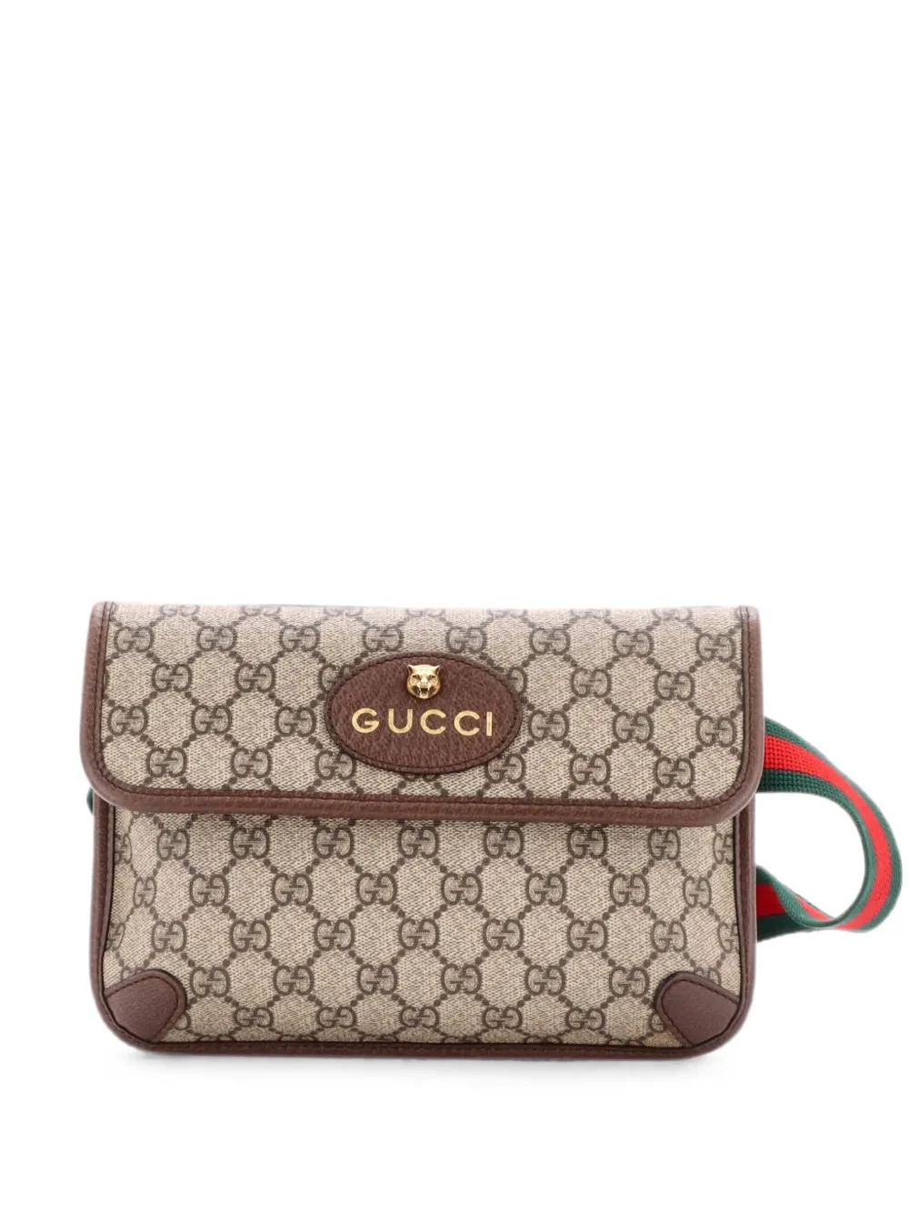 Gucci Pre-Owned Neo Vintage Flap Gürteltasche aus GG-beschichtetem Canvas - Braun