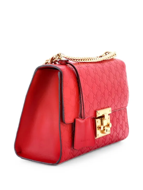 Gucci Pre-Owned パドロック グッチシマ レザー ミディアム ショルダー