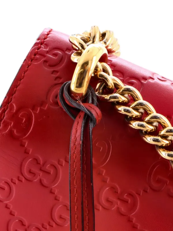 Gucci Pre-Owned パドロック グッチシマ レザー ミディアム ショルダー