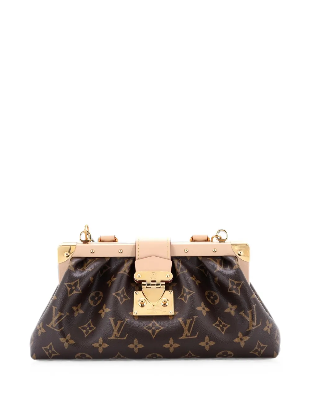 Louis Vuitton Pre-Owned Clutch aus Canvas mit Monogramm und Henkel - Braun