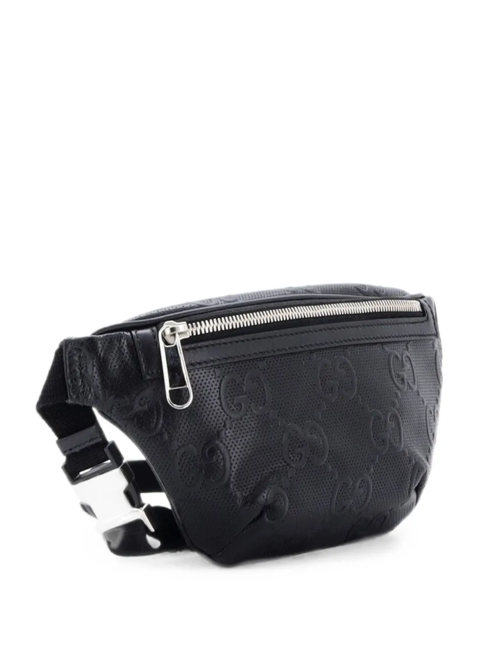 Gucci Pre-Owned Kleine Gürteltasche mit GG-Prägung - Schwarz