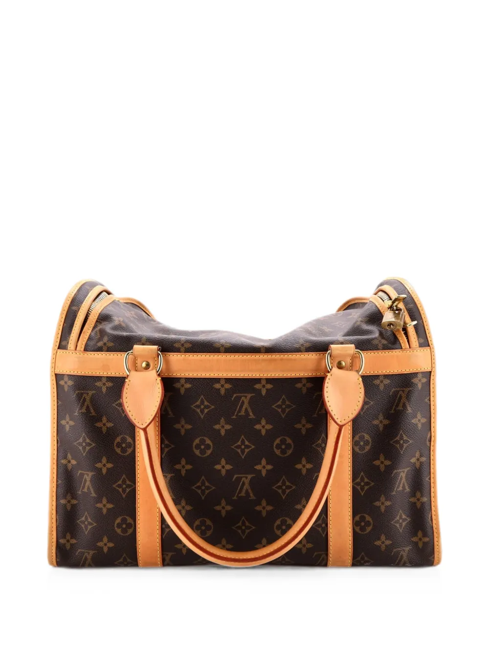 Louis Vuitton Pre-Owned Dog Carrier Bag Monogram Canvas 40 satchel - Brown