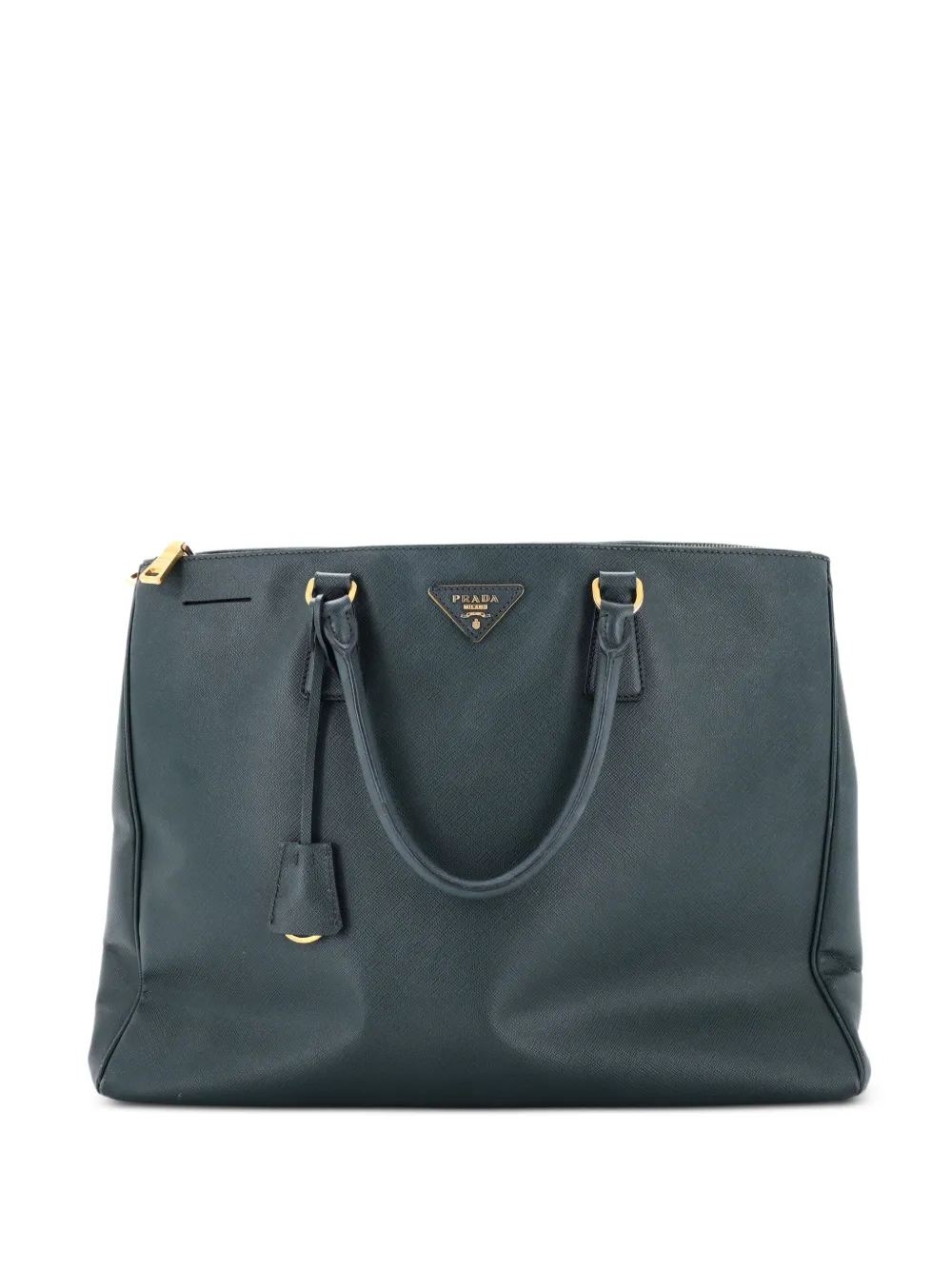 Prada Pre-Owned Lux XL-Tote Bag aus Saffiano-Leder - Grün