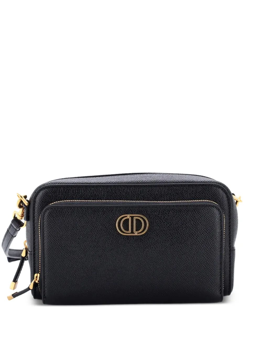 Christian Dior Pre-Owned Borsa a tracolla Caro Double Pouch in pelle - Nero