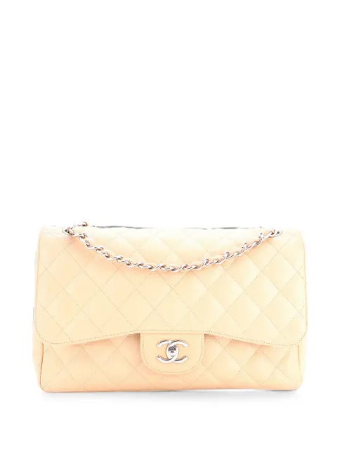 CHANEL Pre-Owned Classic Double Flap Bag Quilted Caviar Jumbo shoulder bag