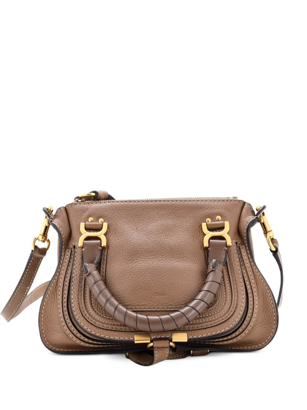 Chloé Pre-Owned Kleine Marcie Satchel-Tasche - Braun