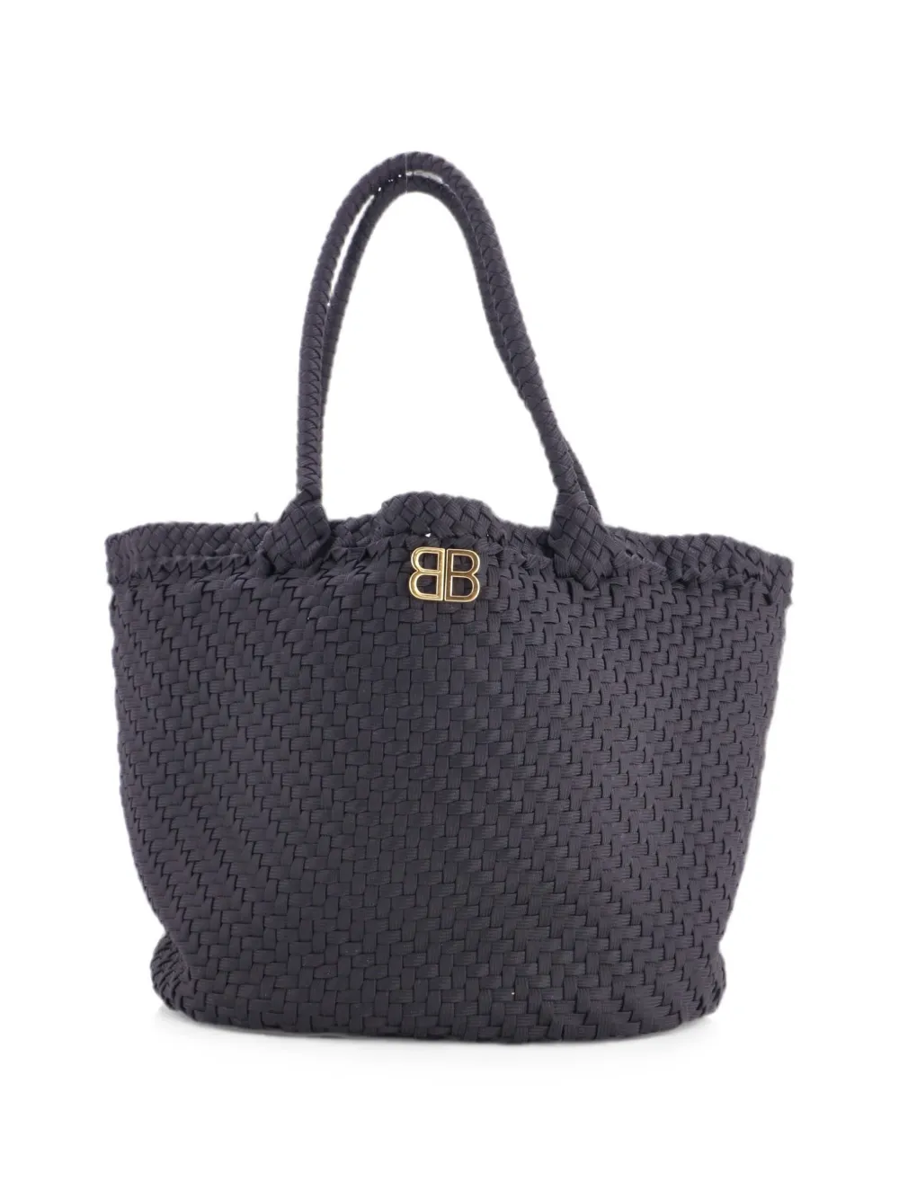 Balenciaga Pre-Owned Große Tote Bag mit Webmuster - Schwarz