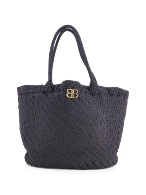 Balenciaga Pre-Owned Shoelace Woven Fabric Large tote bag
