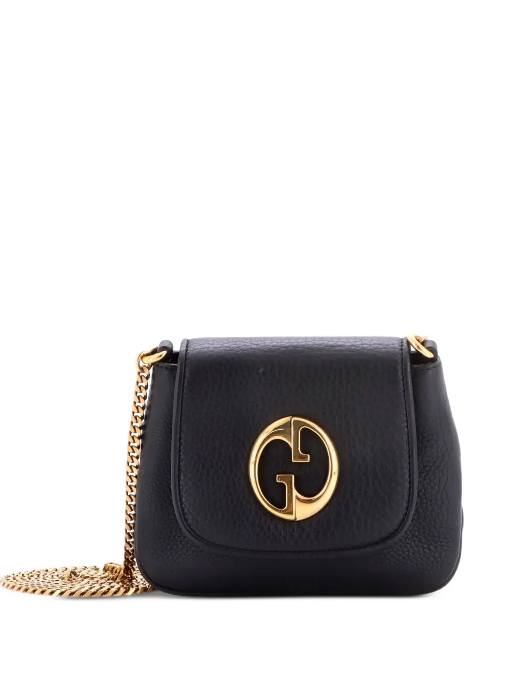 Gucci Pre-Owned Borsa a tracolla piccola 1973 in pelle e catena - Nero