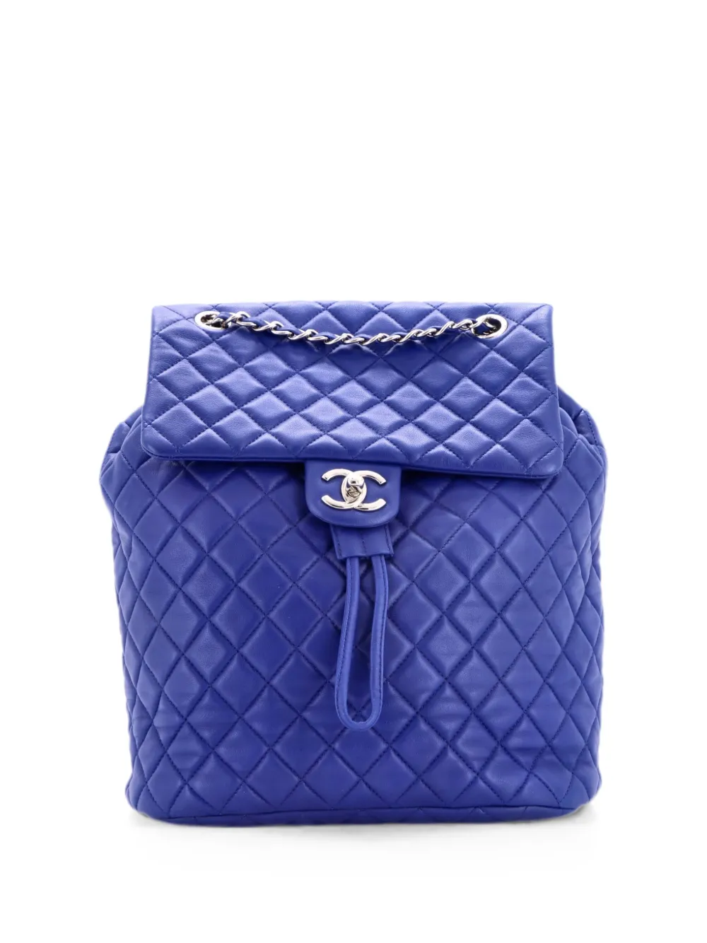 CHANEL Pre-Owned Urban Spirit Quilted Lambskin Large backpack - Blue