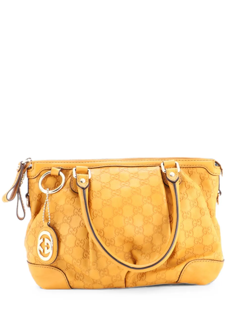 Gucci Pre-Owned Mittelgroße Sukey Guccissima Satchel-Tasche - Gelb