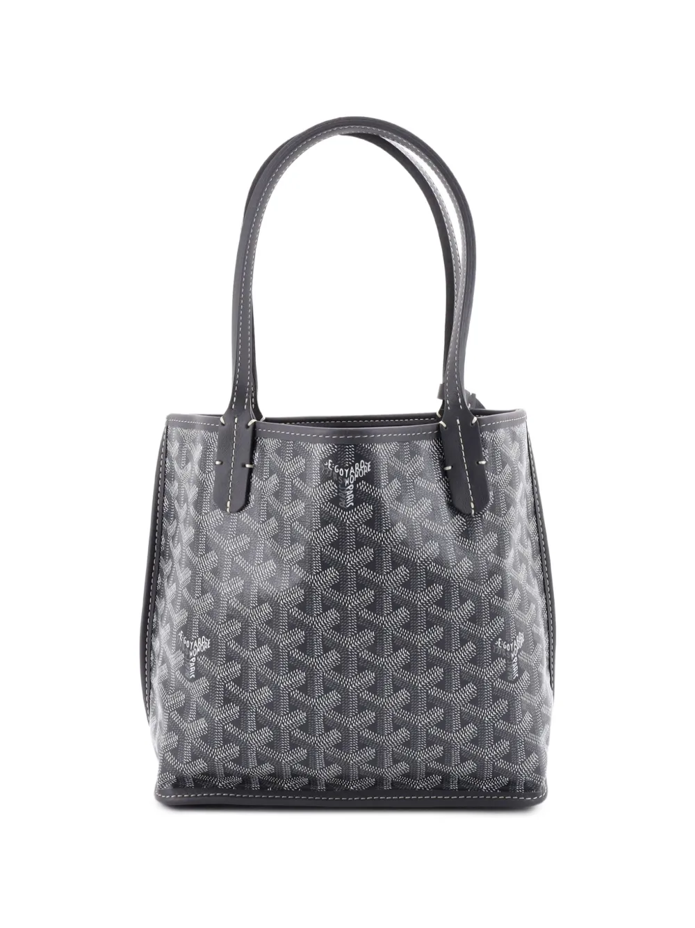 Goyard Pre-Owned Mini Anjou Satchel-Tasche aus beschichtetem Canvas - Grau