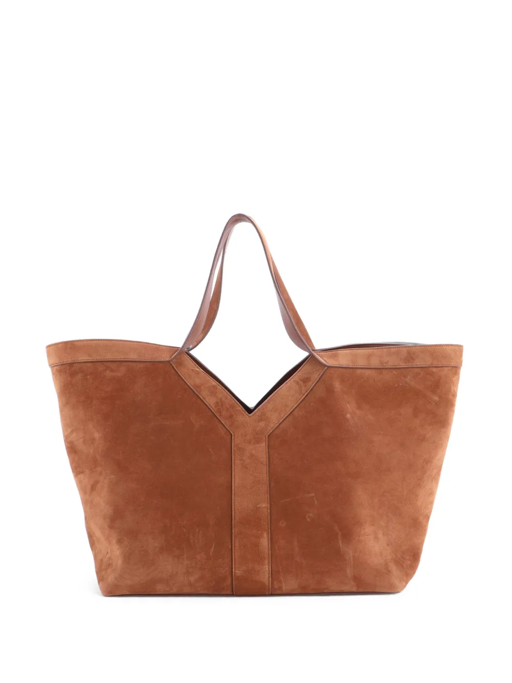 Saint Laurent Pre-Owned Y Leather Medium tote bag - Brown
