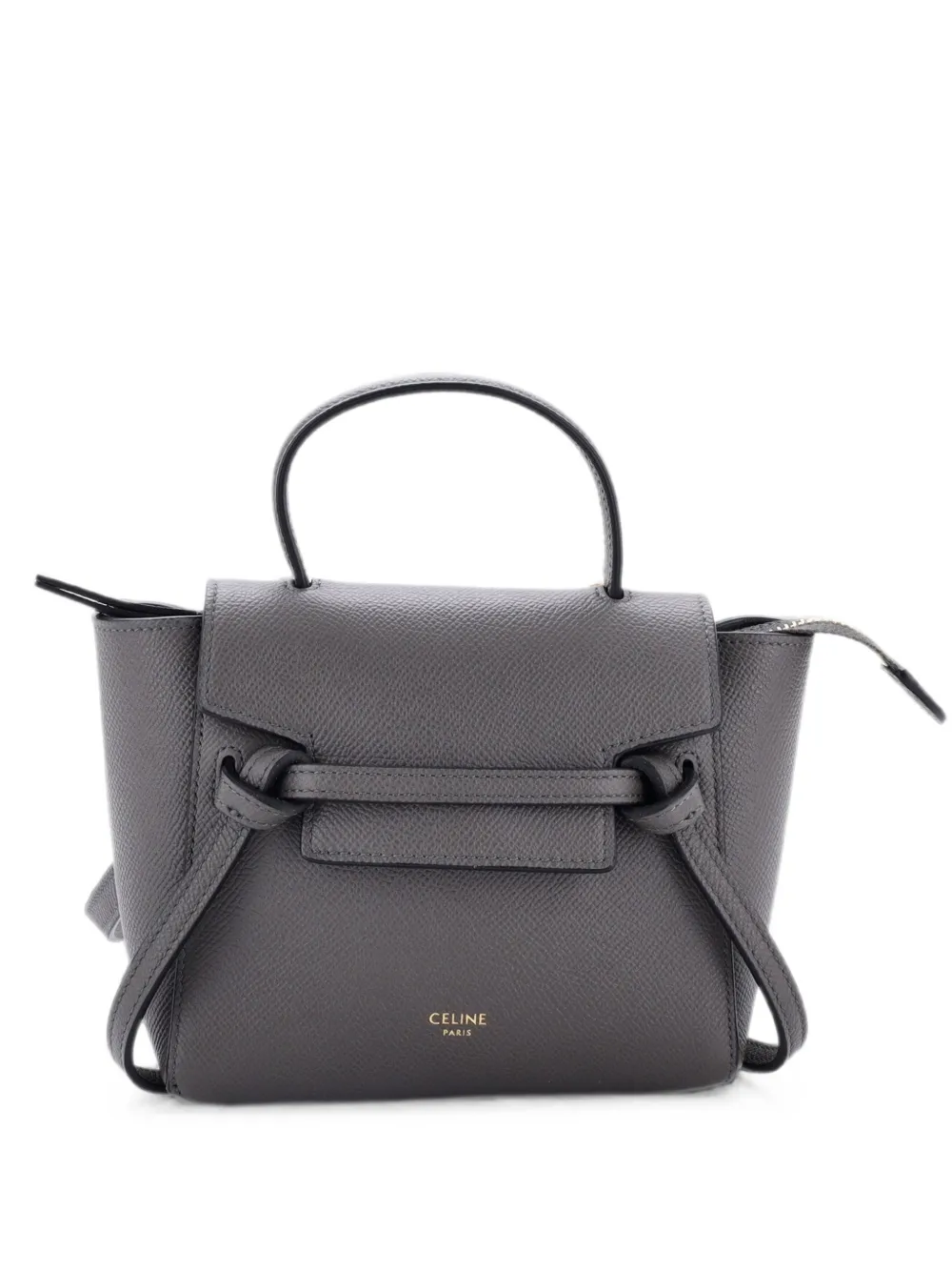 Celine Pre-Owned Borsa a spalla Belt Bag Pico in pelle zigrinata - Grigio