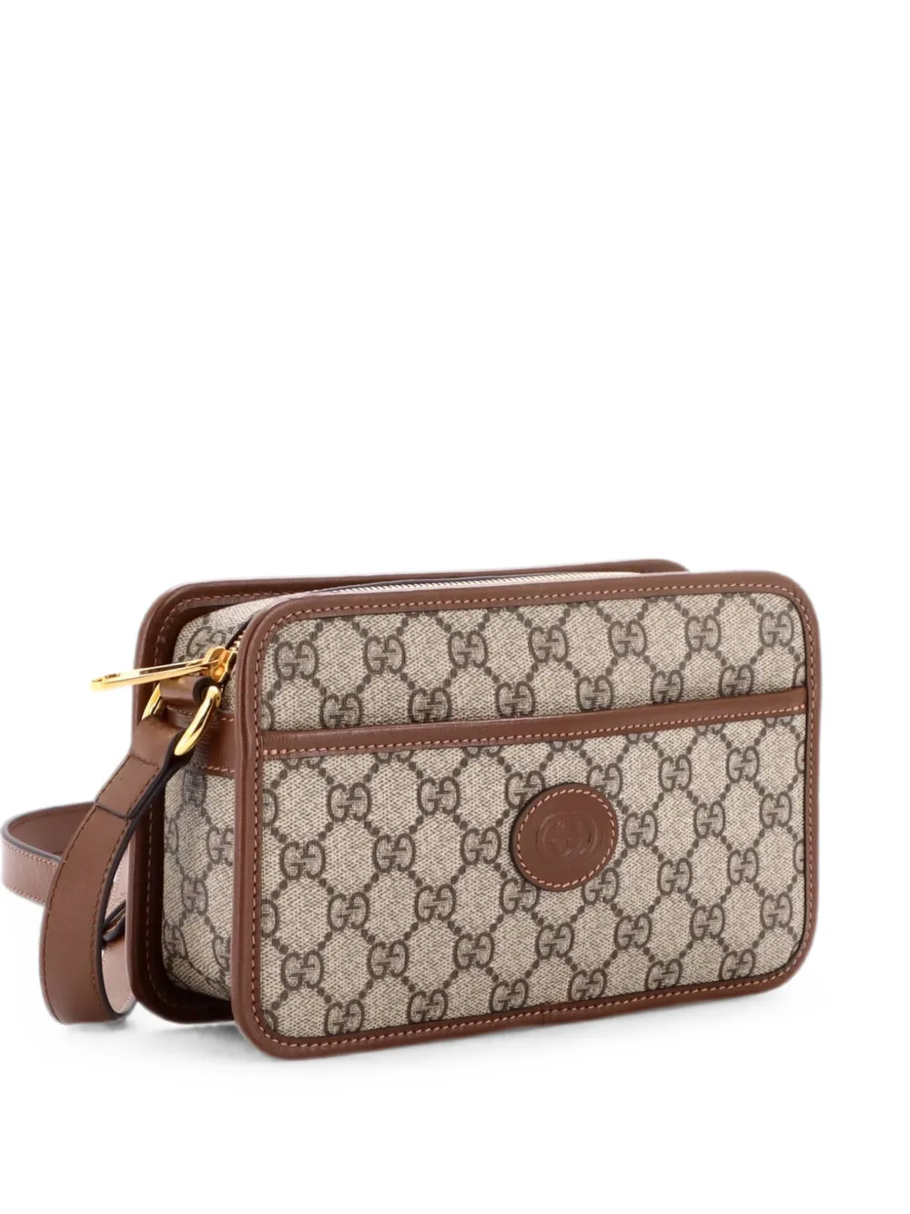 Gucci Pre-Owned Borsa a tracolla GG mini in tela cerata - Marrone