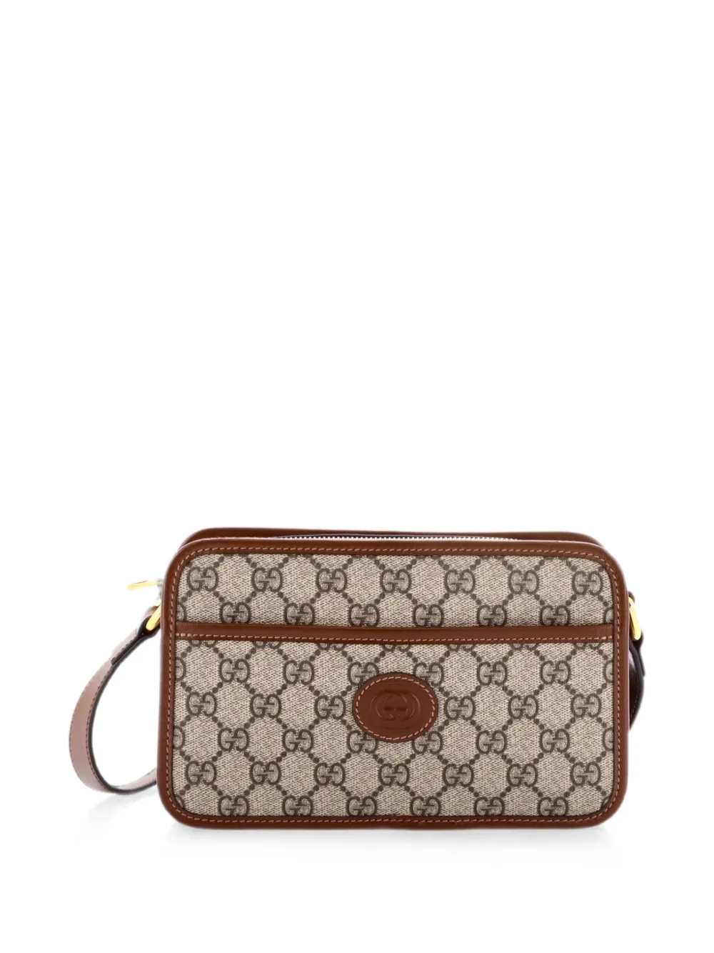 Gucci Pre-Owned Borsa a tracolla GG mini in tela cerata - Marrone