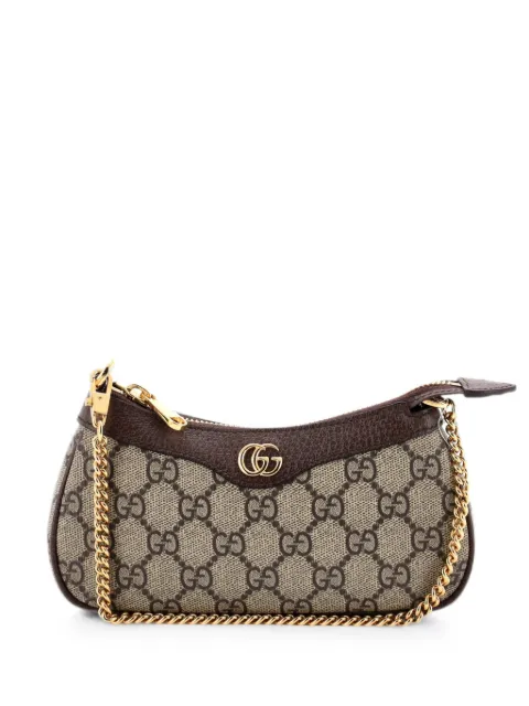 Gucci Pre-Owned bolsa crossbody Ophidia mini de piel y lona GG revestida