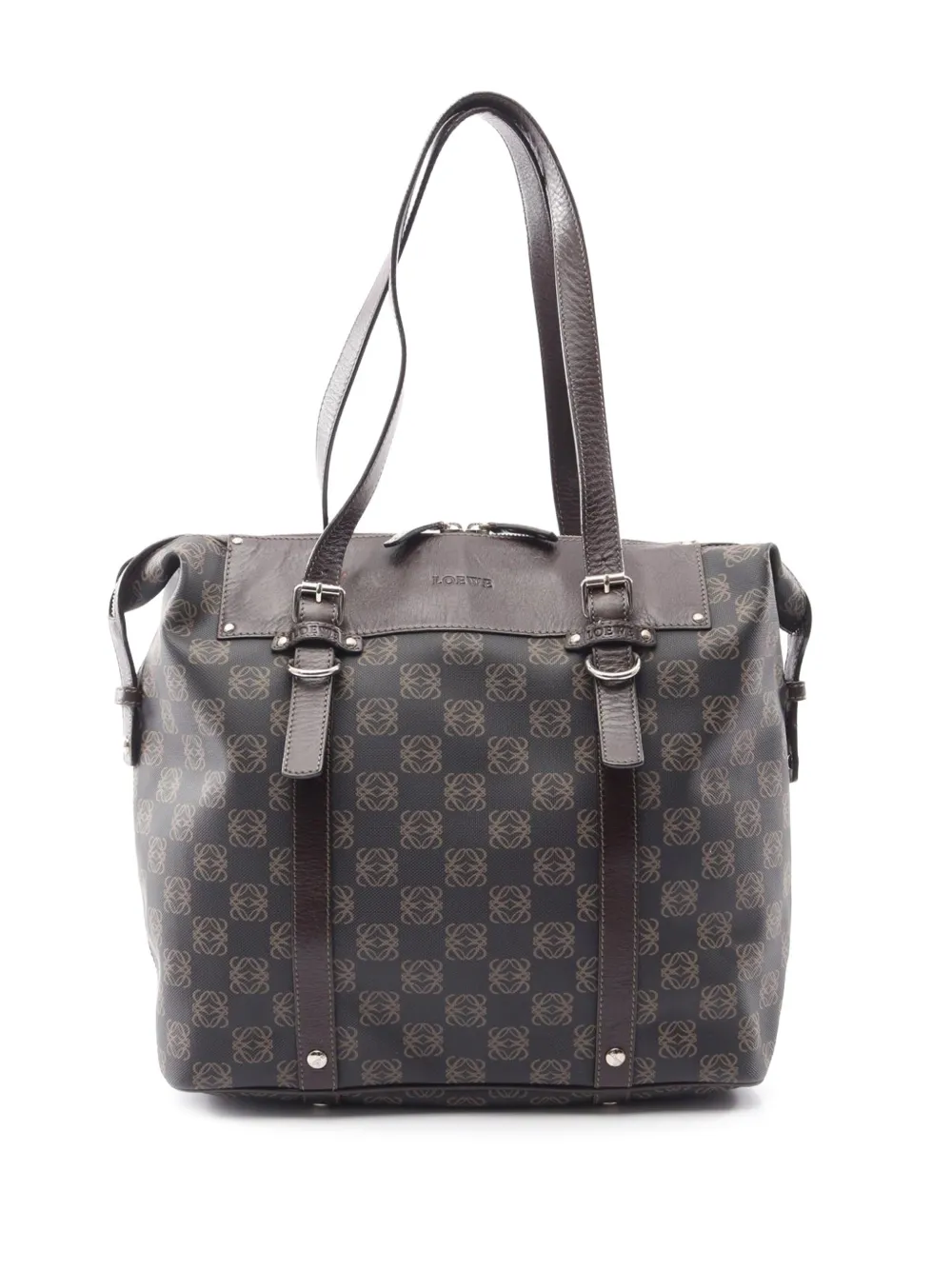 Loewe Pre-Owned 2010-2025 Anagram Tote Bag aus beschichtetem Canvas - Braun