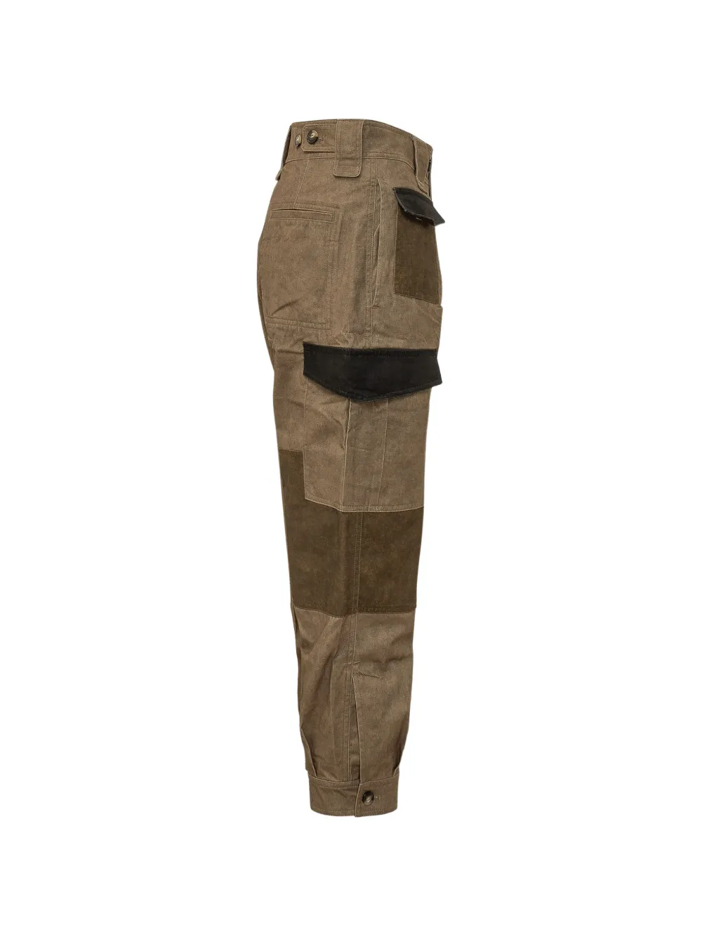 MARANT ÉTOILE Renzar Patchwork Cargo Pants in Neutrals, view 3