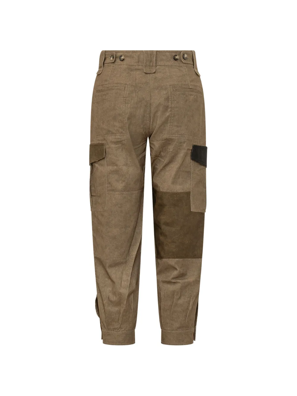 MARANT ÉTOILE Renzar Patchwork Cargo Pants in Neutrals, view 2