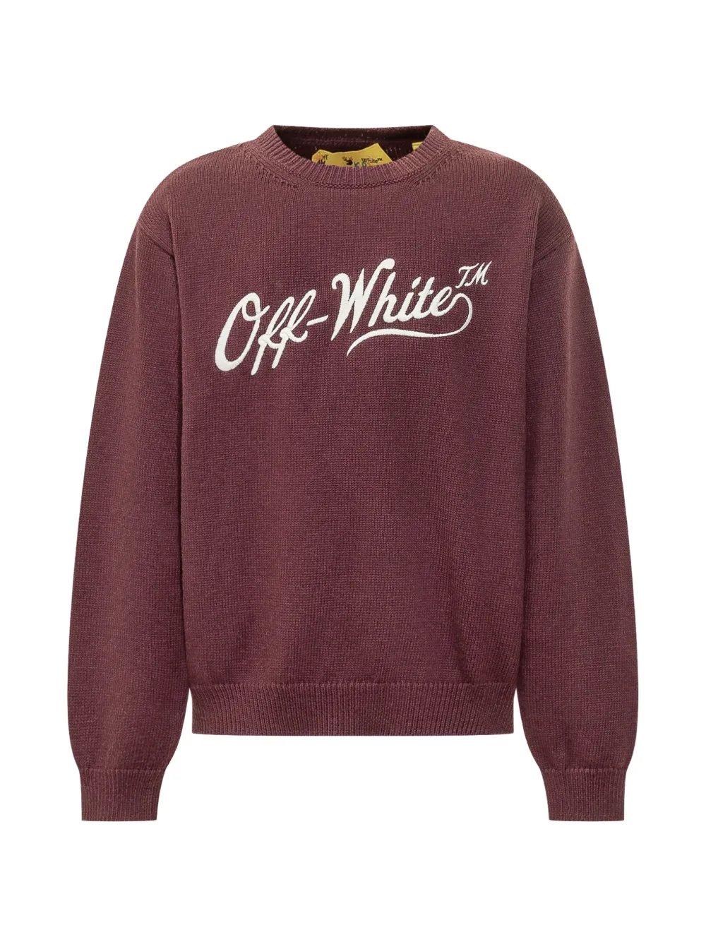 Off-White Kids logo-embroidered sweater - Rosso
