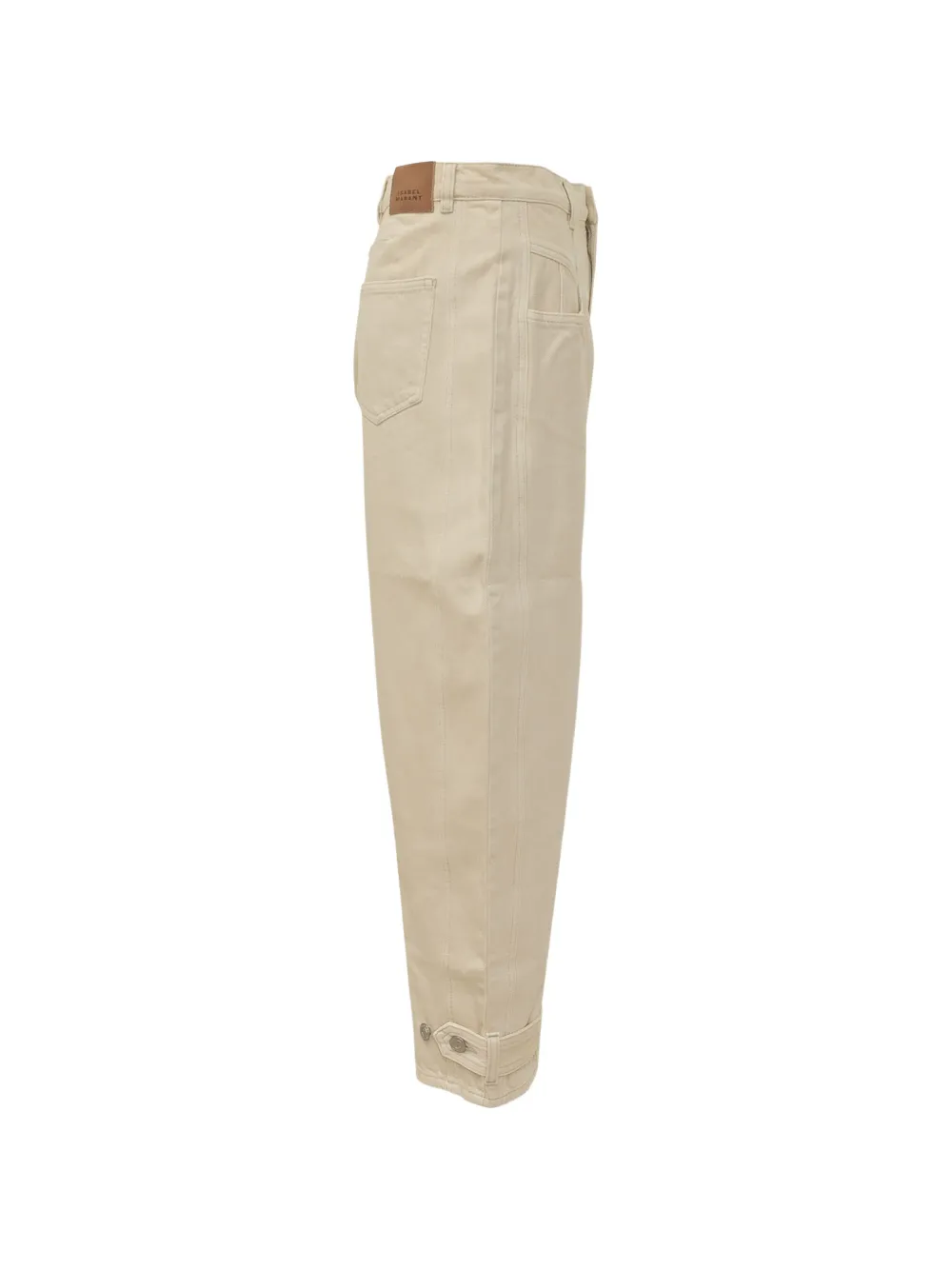 ISABEL MARANT Leja broek met vlakken Beige