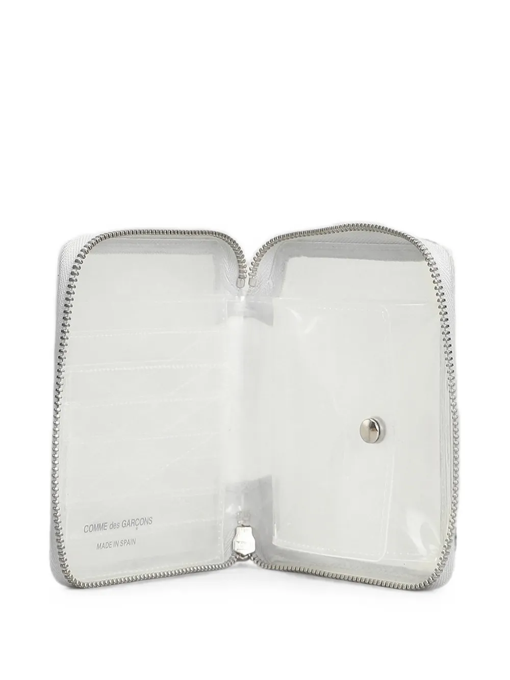 Comme Des Garçons Wallet Portemonnee met slangenleer-effect Wit