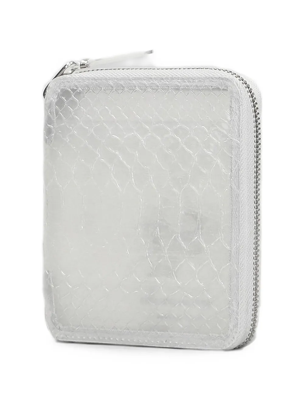 Comme Des Garçons Wallet Portemonnee met slangenleer-effect Wit