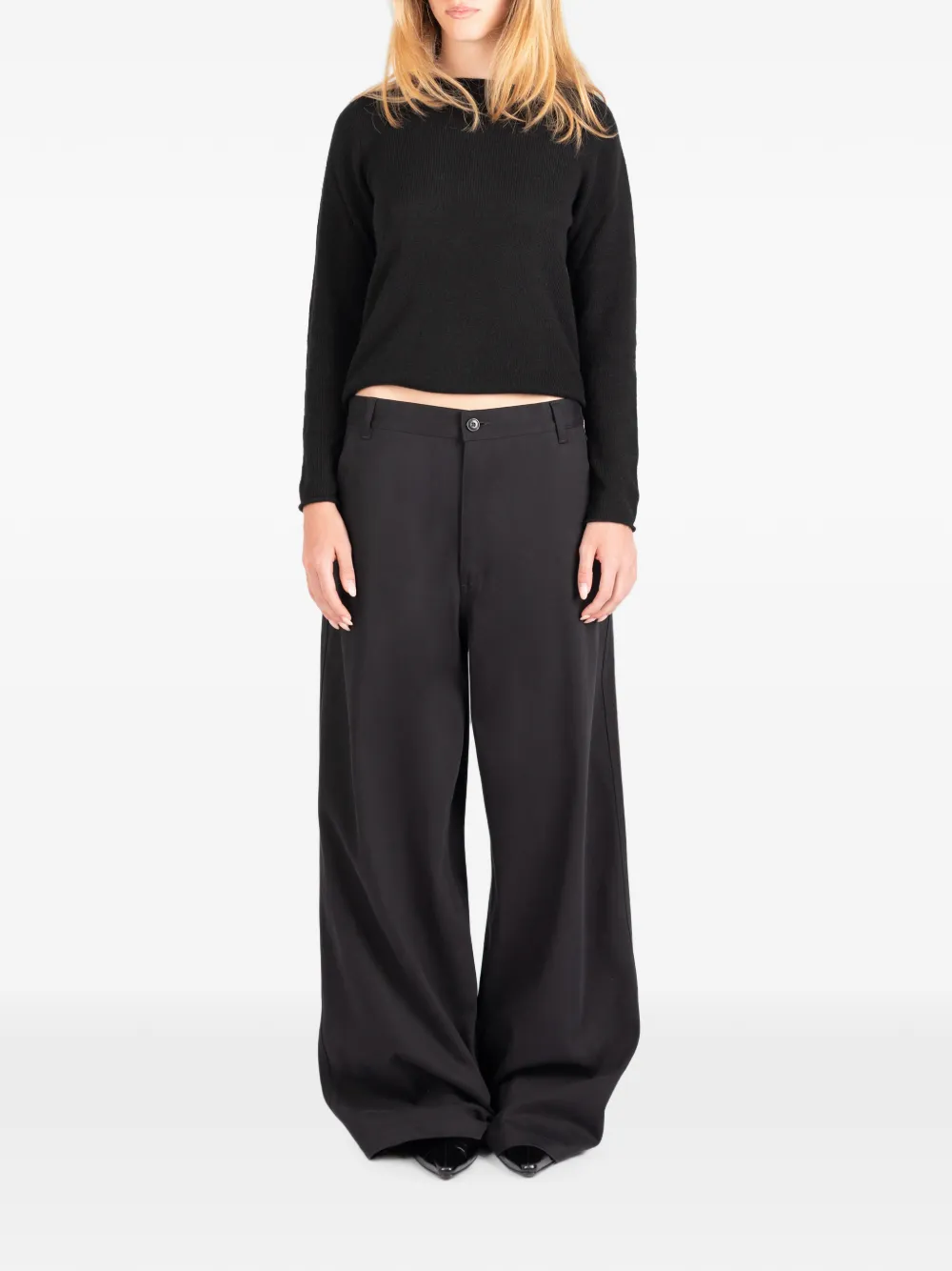 Société Anonyme wide-leg trousers Zwart