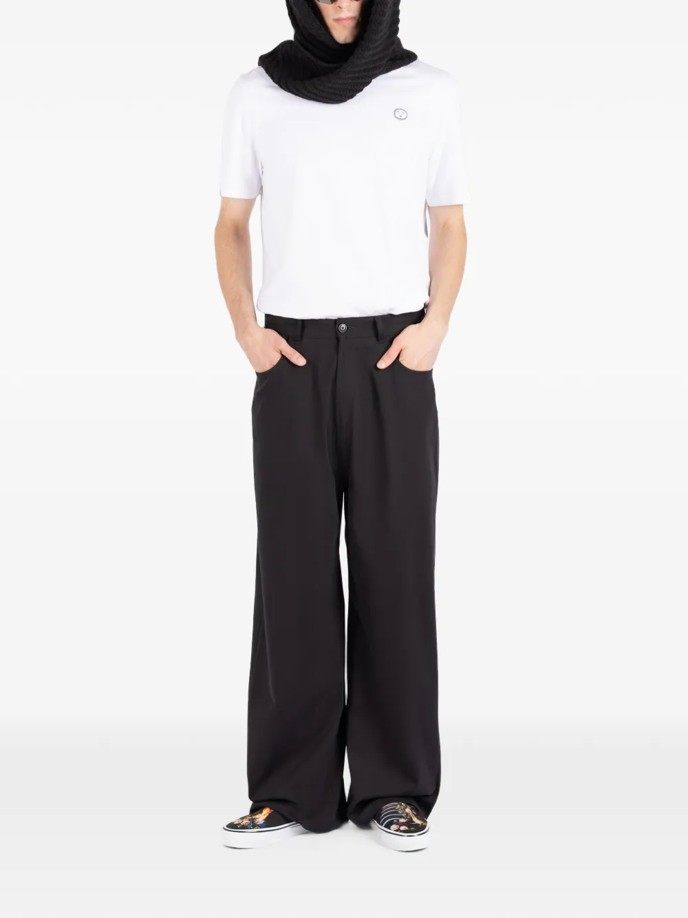 Société Anonyme Red Cross wide-leg trousers Zwart