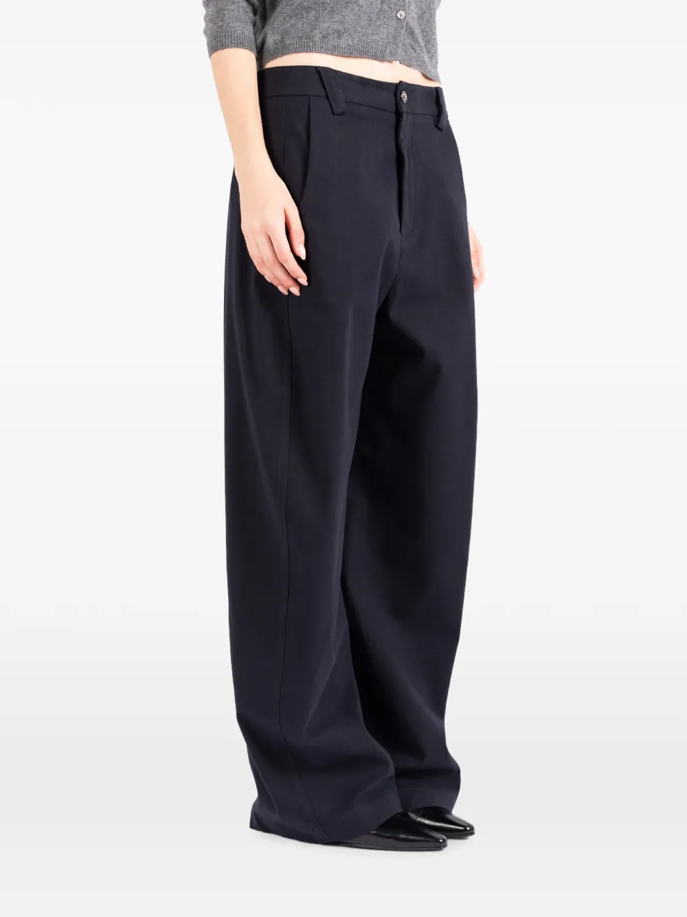 Société Anonyme Bloom broek met wijde pijpen Blauw
