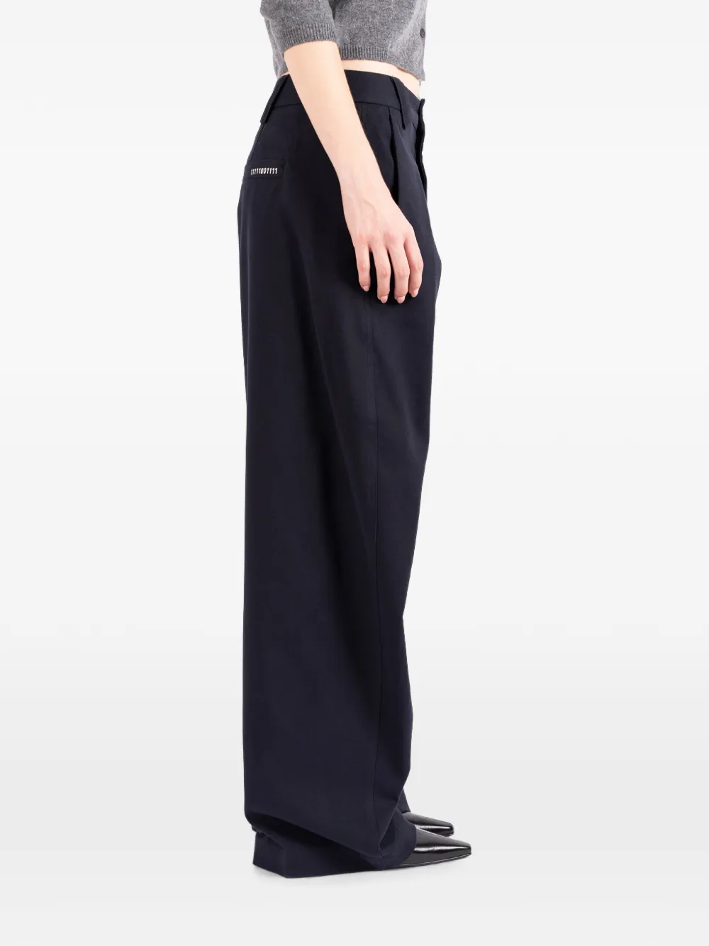 Société Anonyme Bloom broek met wijde pijpen Blauw