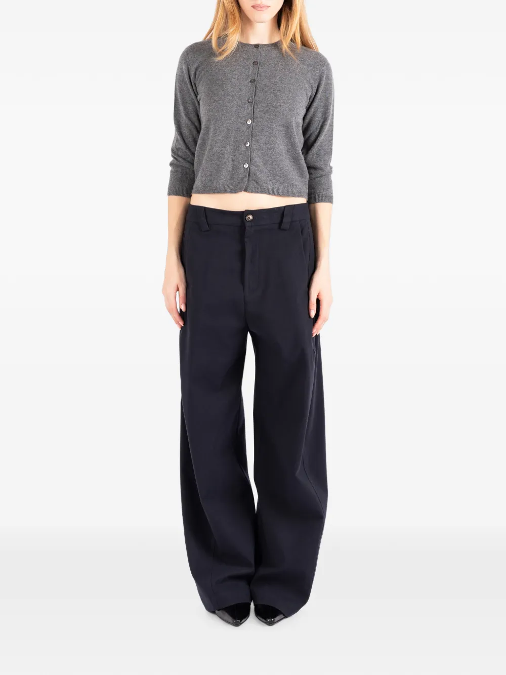 Société Anonyme Bloom broek met wijde pijpen Blauw