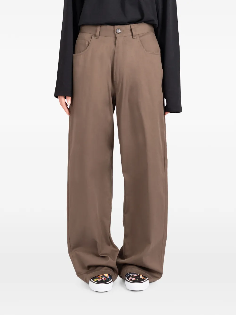 Société Anonyme Red Cross straight-leg trousers Bruin