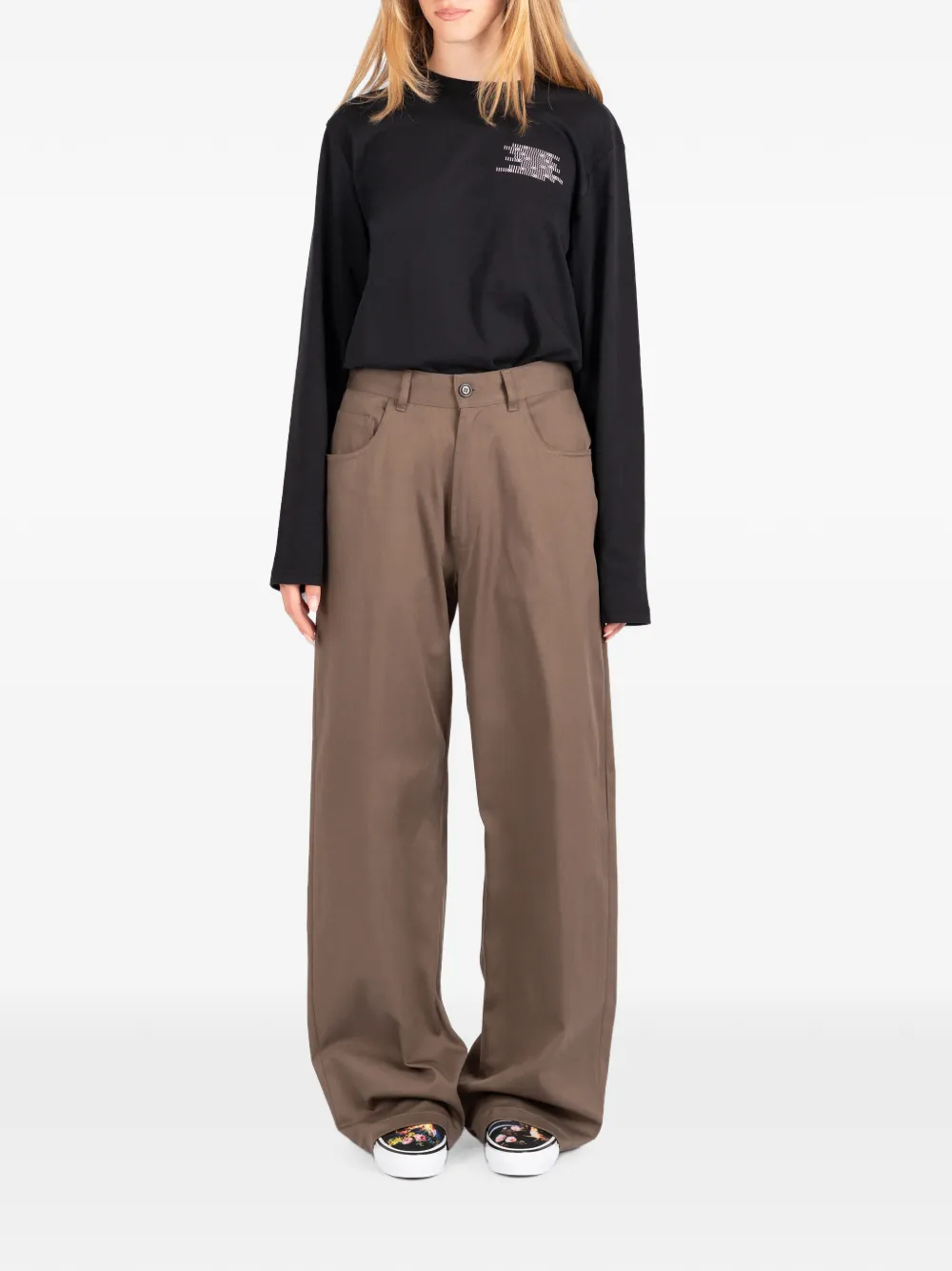 Société Anonyme Red Cross straight-leg trousers Bruin
